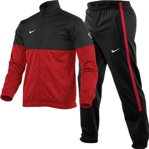 nike trainingsanzug schwarz rot herren|trainingsanzüge herren.